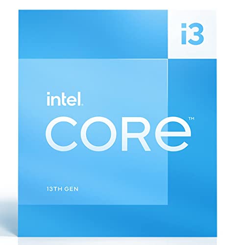 Intel® Core™ i3-13100 Desktop-Prozessor 4 Kerne (4 P-cores und 0 E-cores) 12 MB Cache, bis zu 4,5 GHz