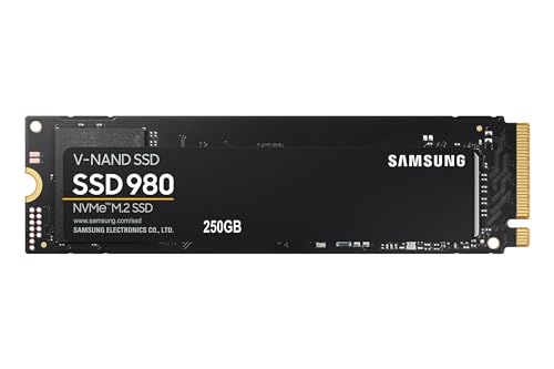 Samsung 980 NVMe M.2 SSD, 1 TB, PCIe 3.0, 3.500 MB/s Lesen, 3.000 MB/s Schreiben, Interne SSD für Gaming und Alltagsanwendungen, MZ-V8V1T0BW