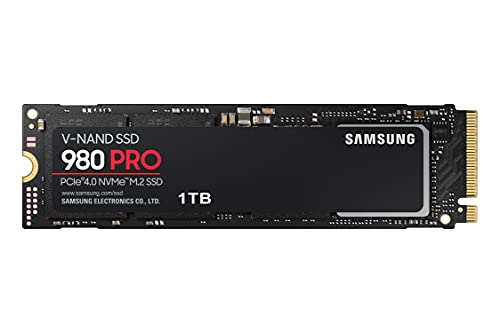 Samsung 980 PRO 1 TB PCIe 4.0 (bis zu 7.000 MB/s) NVMe M.2 (2280) Internes Solid State Drive (SSD) (MZ-V8P1T0BW)