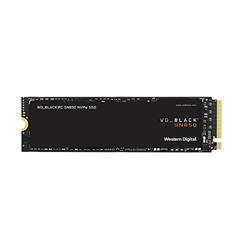 WD_BLACK SN850 NVMe SSD 1 TB interne SSD (Gaming SSD, PCIe Gen4-Technologie, Lesen 7.000 MB/s, Schreiben 5.300 MB/s) Schwarz