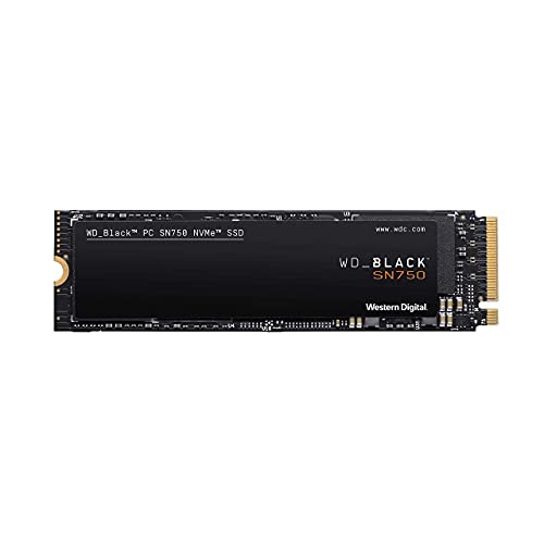WD_BLACK SN750 NVMe SSD interne SSD 1 TB (Gaming SSD, 3.470 MB/s Lesegeschwindigkeit, schlankes Design, NVMe SSD-Performance, WD_BLACK SSD Dashboard) schwarz