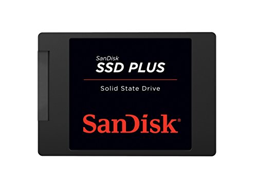 SanDisk SSD Plus interne Festplatte 1 TB (steigert Schreibleistung im Burstmodus, schnelleres Hoch,-Herunterfahren und Laden, Lesegeschwindigkeit 535 MB/s, Schreibgeschwindigkeit 450 MB/s, stoßfest)