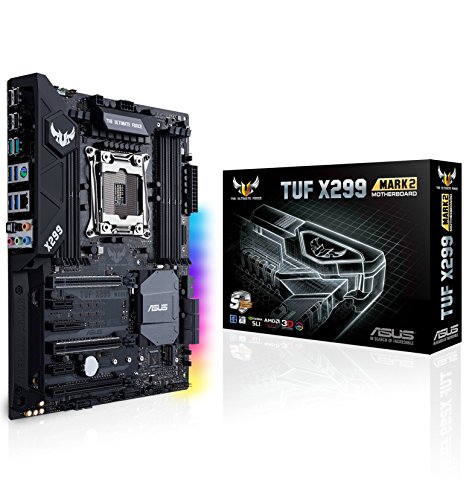 Asus TUF X299 Mark 2 Gaming Mainboard Sockel LGA 2066 (ATX, Intel, Aura Sync, DDR4 4000 MHz, Dual M.2)