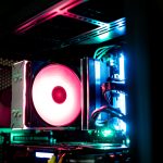 Case Mod concept with RGB CPU air cooler, case led kit, RGB ram.