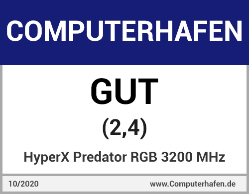 HyperX Predator RGB 3200 MHz Testnote