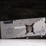MSI RTX 3080 Suprim X 12G Backplate schräg