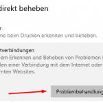 Windows Assistent Problembehandlung ausführen