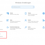 Windows Einstellungen und Update Fesnter